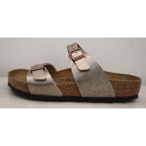 Birkenstock Women's Sz EUR 36 US 5-5.5 Taupe Sydney Birko-Flor Graceful Sandals - Picture 7 of 13